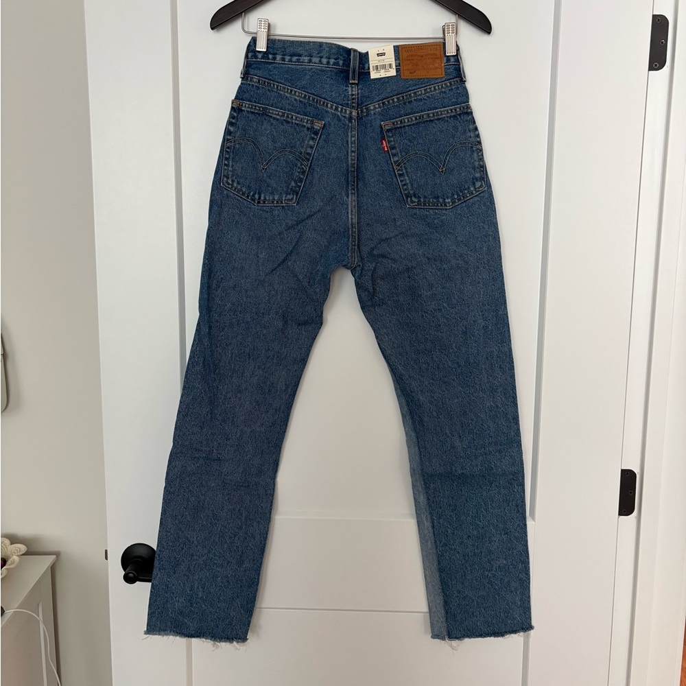 NWT Levi's 501 two-toned denim jeans - Picture 7 of 10